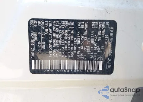 2021 Nissan Rogue Sl Intelligent Awd from USA, damaged, VIN JN8AT3CB4MW201885